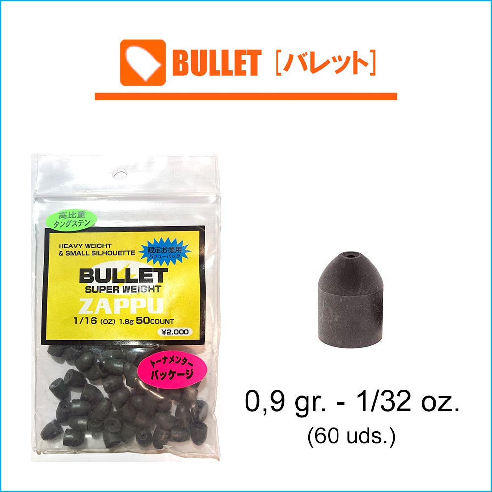 BULLET WEIGHT ECO PACK  0,9 gr. - 1/32 oz. - Fishing Import