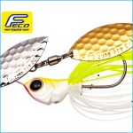 D ZONE FRY ECO TG 1/4 oz. DW | 29-WHITE CHARTREUSE SG (F= SILVER / R= GOLD)