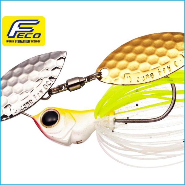 D ZONE FRY ECO TG 1/4 oz. DW | 29-WHITE CHARTREUSE SG (F= SILVER / R= GOLD)