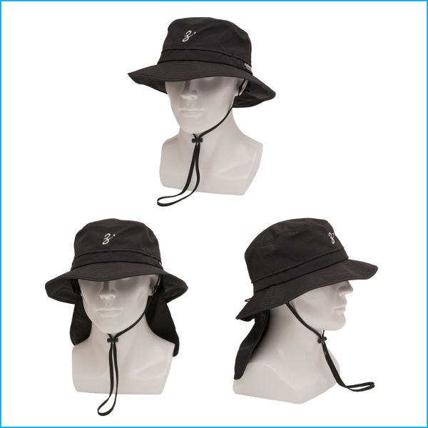 ZENAQ SUN SHIELD HAT |BLACK - Imagen 2