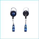 O.S.P.  CARABINER CLIP REEL and LINE CUTTER | BLUE