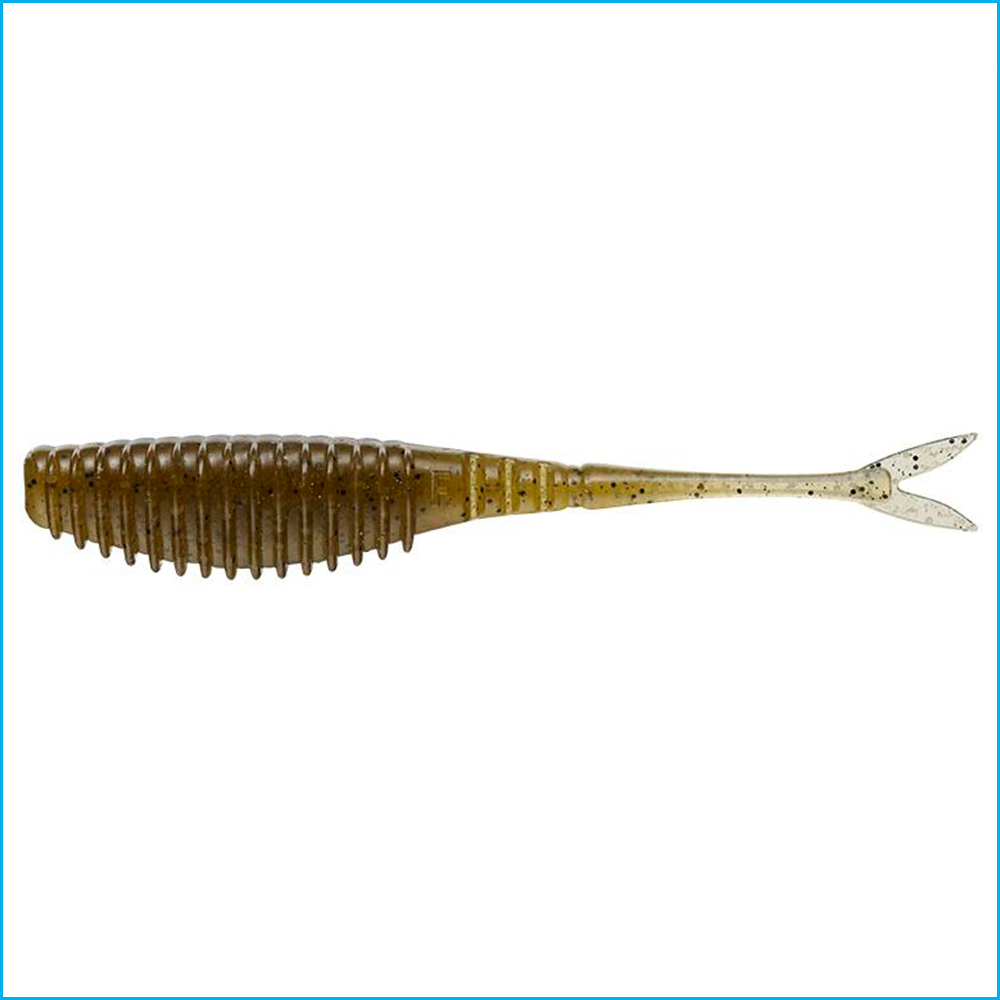 BULL POINT SHAD 4,5" | 001-GREEN PUMPKIN BK