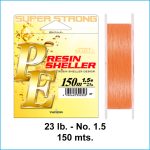 PE RESIN SHELLER ORANGE 150 mts.  | 23 Lbs. - nº 1.5